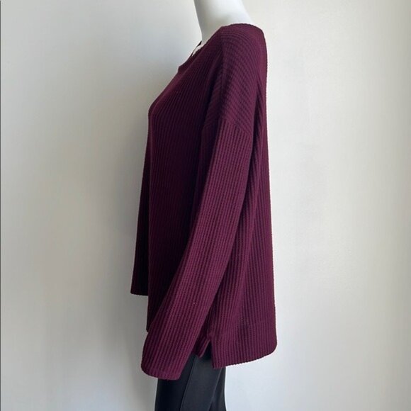 SPLENDID So Soft Waffle Knit Long Sleeve Top - L - Picture 2 of 6